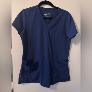 Navy Blue IRG Scrub Top
